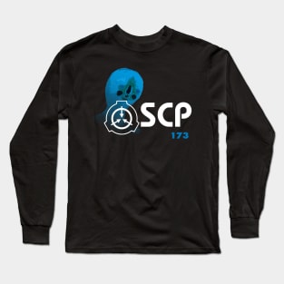 SCP 173 "Sculpture" (Blue) Long Sleeve T-Shirt